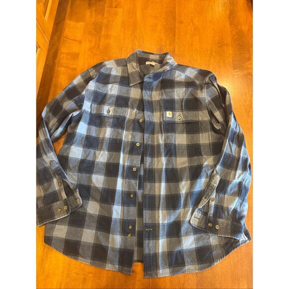 Men’s Carhartt thick flannel, button-down shirt, size XXL - Picture 1 of 4
